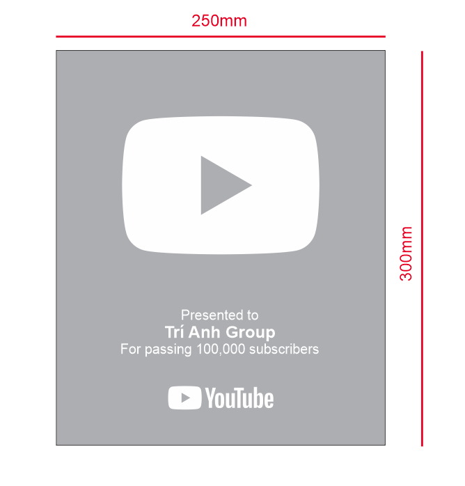 kích thước nút bạc youtube