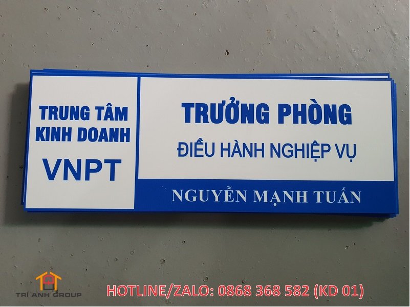 biển tên phòng làm việc