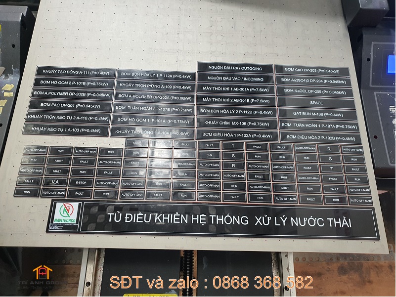 in tem mica tủ điện