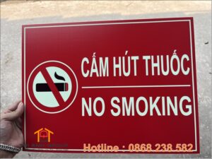Biển báo cấm hút thuốc dạ quang